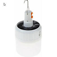 Лампа-ліхтар Panther PT-2090 з акумулятором, вбудованою сонячною панеллю, заряджання від USB, 6 годин роботи від б