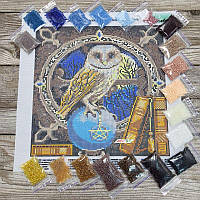 НИК-1206 Мудрая птица, набор для вышивки бисером картины с совой