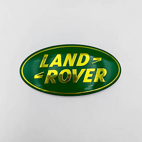 Емблема (шильдик, логотип, значок) LAND ROVER (Ленд Ровер) Зелена (85х43 мм), фото 1