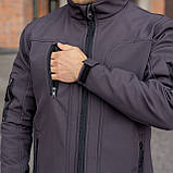 Тактична куртка Soft Shell (темно-сіра) | Gifon Basic, фото 9