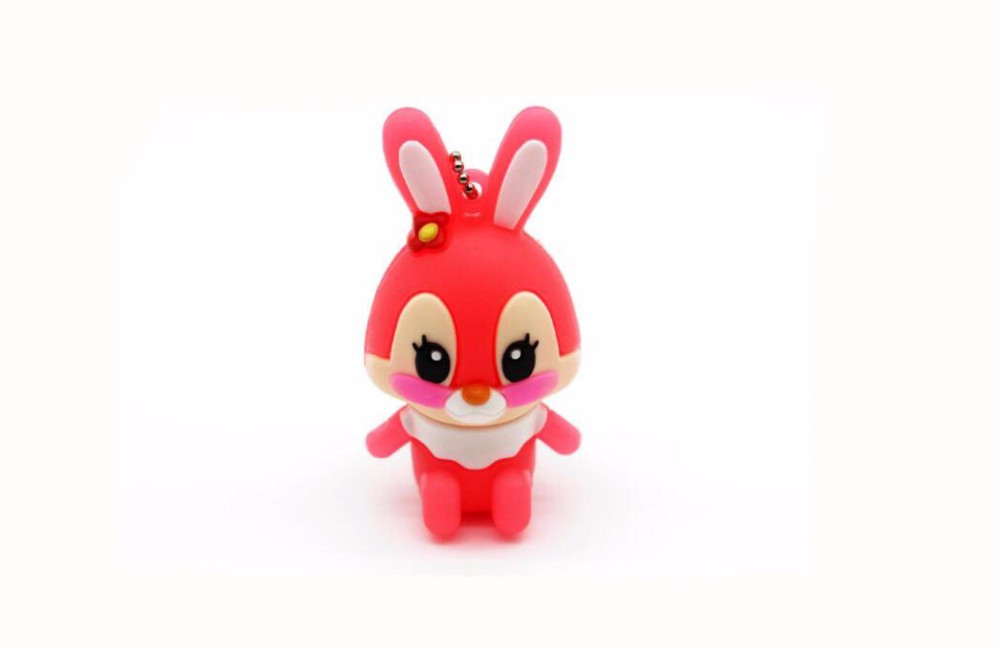 Фігурна флешка Dinosaur Driver 32GB Rabbit Pink