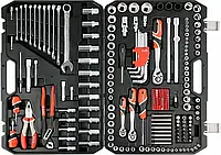 Набір інструментів 225 предметів YATO 1/4 ", 3/8", 1/2 " YT-38941 | Набір ключів Ято 225 елементів