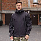 Військова тактична куртка Soft Shell Grifon темно- сірий, фото 8