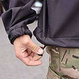 Військова тактична куртка Soft Shell Grifon темно- сірий, фото 4
