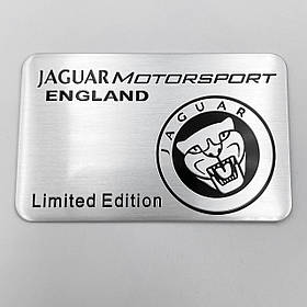 Металевий шильдик емблема JAGUAR Motorsport (Ягуар)