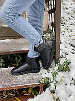 UGG класні уггі жіночі та чоловічі. Чорні не високі зимові Уггі унісекс., фото 2