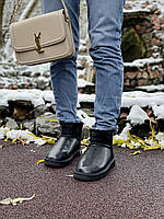 UGG класні уггі жіночі та чоловічі. Чорні не високі зимові Уггі унісекс., фото 6