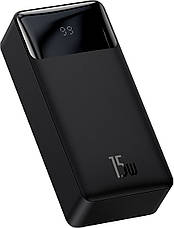 Зовнішній акумулятор (павербанк) Baseus Bipow Digital Display Powerbank 15W 30000mAh Black (PPDML-K01), фото 2