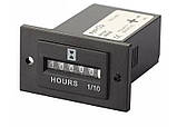 Лічильник мотогодин елетромеханічний 100В-220В HOURS, фото 3