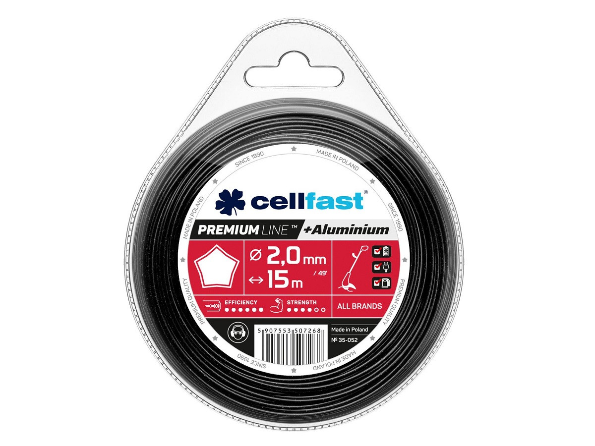 Лезо для тримера — зірочка Cellfast 2,0 мм x 15 м Premium 35-052 — Целфаст Преміум