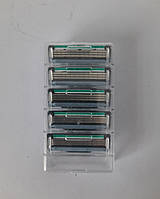 Касети для гоління чоловічі Gillette Mach3 5 шт ( Жиллет Мак 3 новий дизайн оригінал без упаковки)