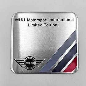 Металевий шильдик емблема MINI Motorsport (Міні)
