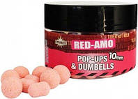 Бойлы Dynamite Baits Fluro Pop-Ups & Dumbells RED-AMO 10mm "Оригинал"