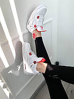 Білі з червоним кроссівки жіночі Nike Air Jordan Retro 4. Кросси на кожний день Найк Аір Джордан 4., фото 4