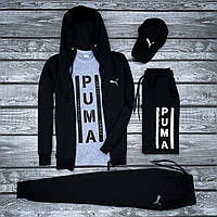 PUMA-мужской спортивный костюм!Комплектом дешевле! Лето/осень.Цвет белый.