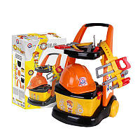 Набір інструментів дитячий 6511, "Technok Toys" 11 предметів, візок, каска