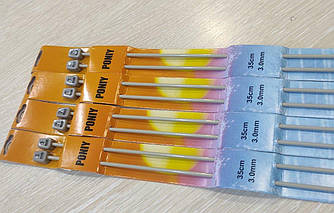 Спиці пряміі  тефлон  №3  35см  PONIY