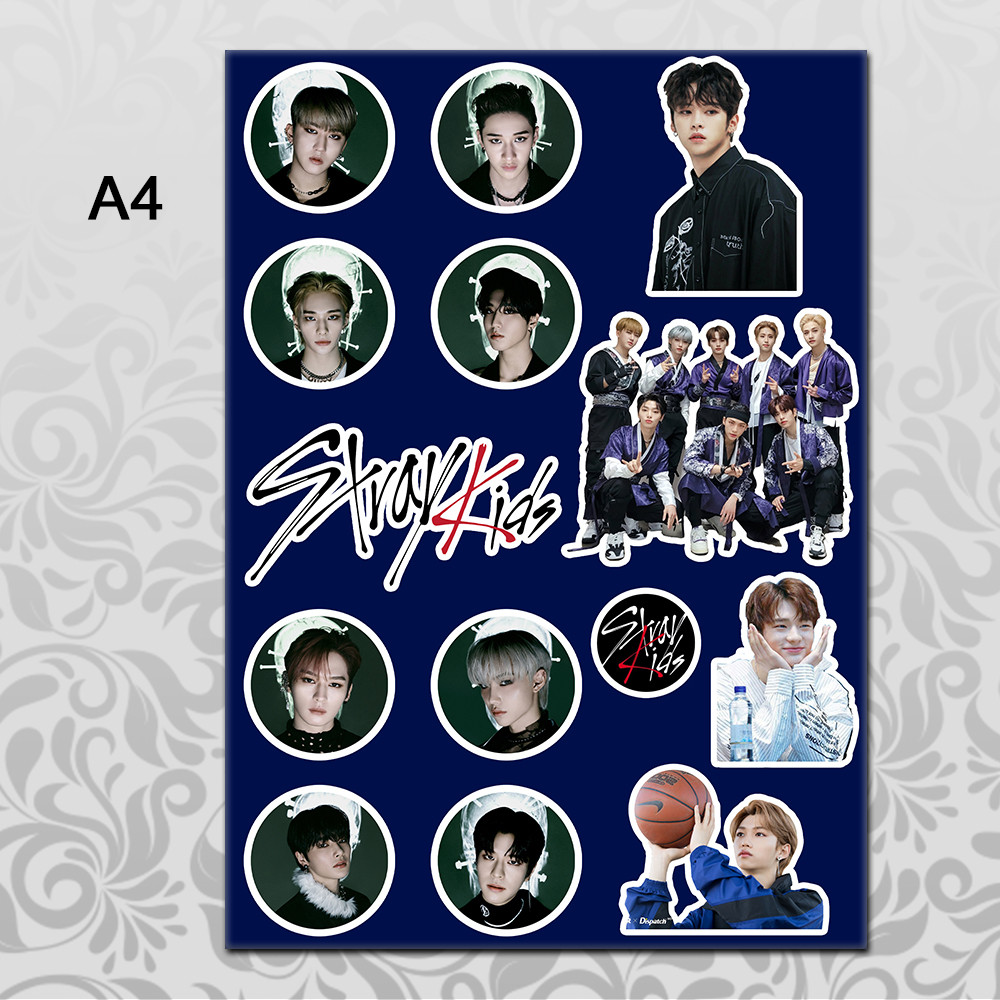 Стікери Stray Kids А4 без порізки 02