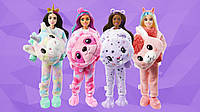 Barbie Cutie Reveal Кукла Барби с плюшевым костюмом лама, единорог, ленивец и медвежонок with Plush Costume