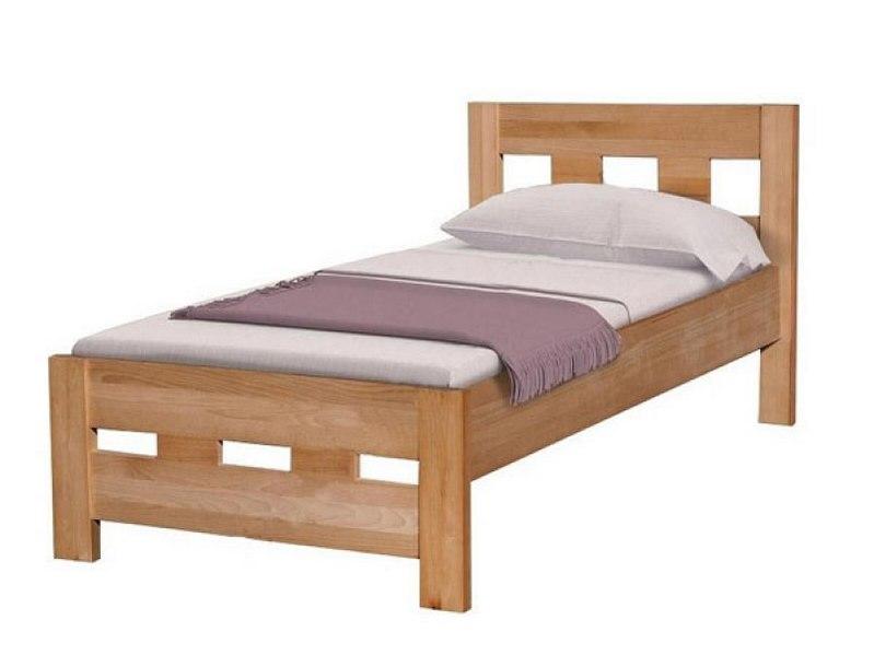 Ліжко дерев'яне Спейс масив дерева Бук натуральний 90х200 см (Мікс-Меблі ТМ)