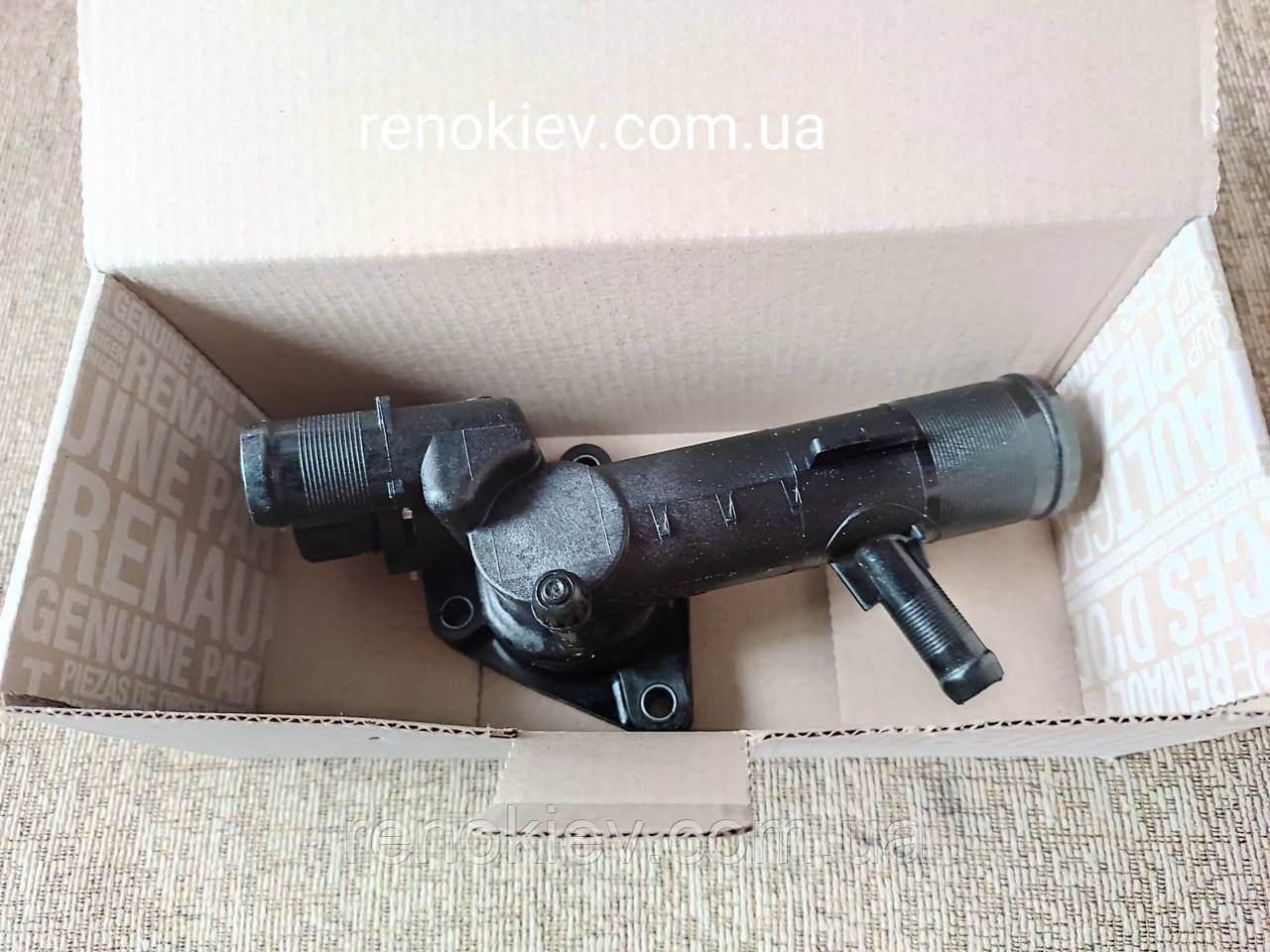 Корпус термостата +термостат Renault Kangoo 02-(83c) (з корпусом) 1.5 dCi