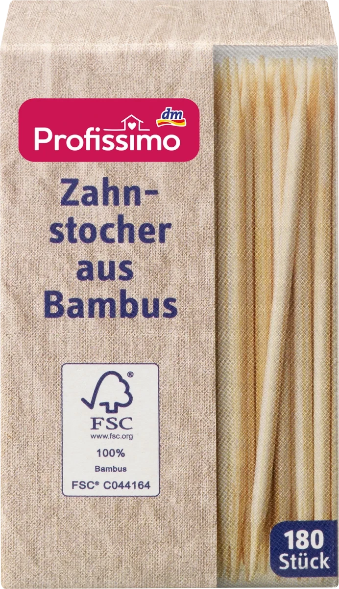 Зубочистки Profissimo Zahnstocher, 180 шт.