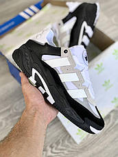 Чоловічі кросівки Adidas Originals Niteball Black White ALL07768, фото 4