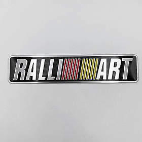 Металевий шильдик емблема Mitsubishi Ralli Art (Раллі Арт)