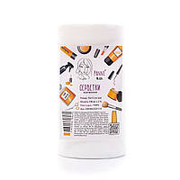 Серветки в рулоні Panni Mlada 15 на15 см, 100 шт. зі спанлейсу 40 г/м2, Гладкі