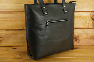 Жіночий шоппер Офелія з натуральної шкіри колір Чорний, фото 2