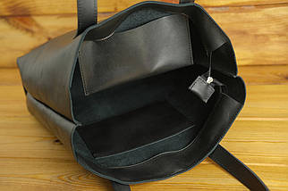 Жіночий шоппер Офелія з натуральної шкіри колір Чорний, фото 5