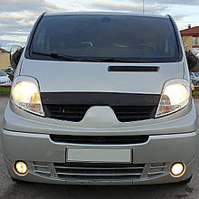 Дефлектор капоту, мухобійка Renault Trafic 2001-> короткая TAN24