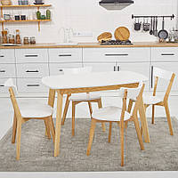 Комплект кухонной мебели Onto Винцензо 120 белый стол + 4 Стула Вито
