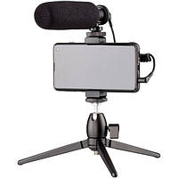 Мікрофон із триподом для мобільних пристроїв 2Е MM011 Vlog KIT