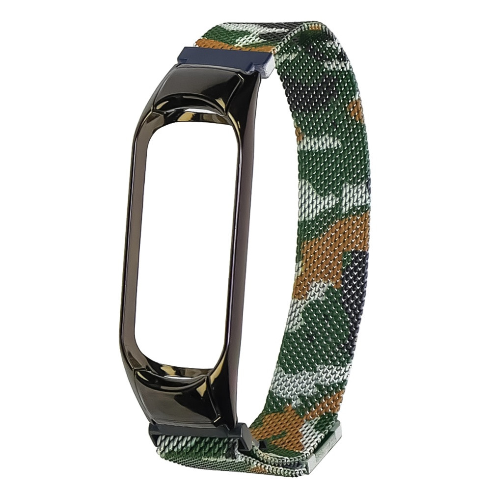 DR Ремінець Міланська петля для Xiaomi Mi Band 3/4 хакі-камуфляжний, фото 1