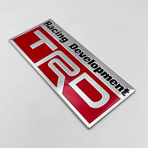 Металевий шильдик емблема Toyota racing development (Тойота), фото 4
