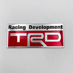 Металевий шильдик емблема Toyota racing development (Тойота), фото 1