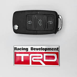 Металевий шильдик емблема Toyota racing development (Тойота), фото 3