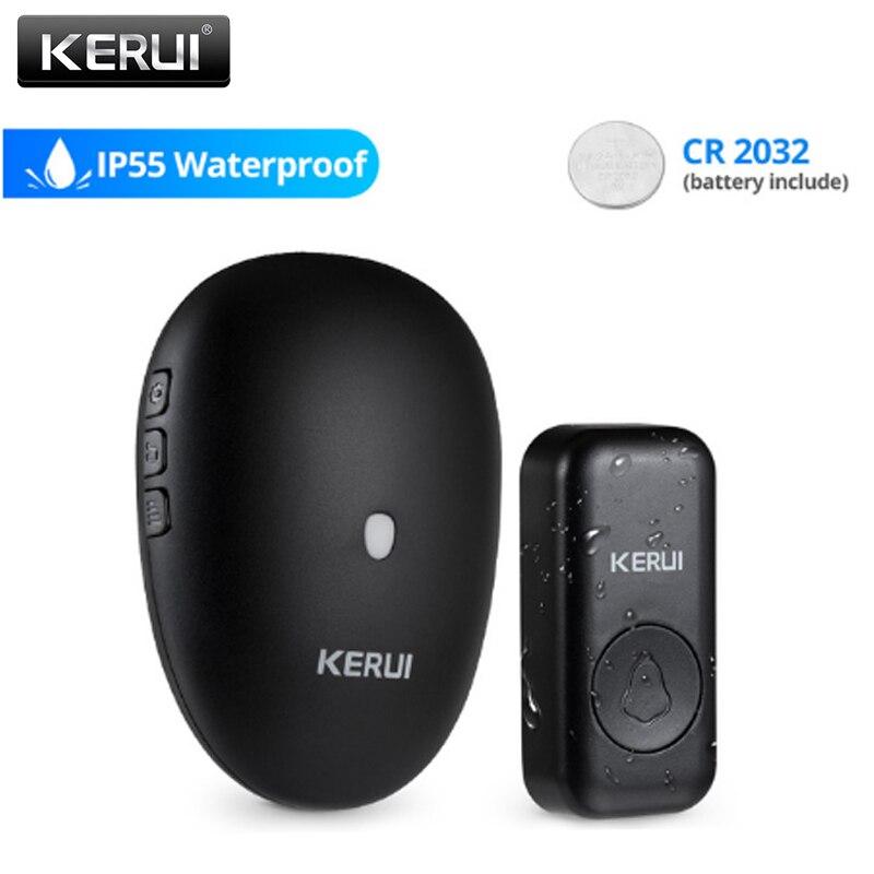 Бездротовий водонепроникний IP55 дверний дзвінок KERUI M521. Білий.