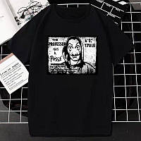 Футболка з принтом "Паперовий дім Професор"