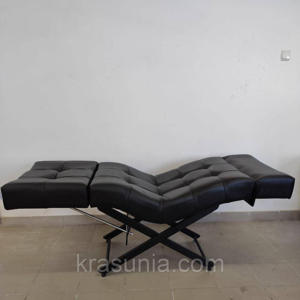 Анатомічна кушетка Tertio 2 Black для лешмейкерів та бровістів, фото 1