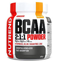 Амінокислоти BCAA Nutrend MEGA STRONG DRINK 400 g чорна смородина, фото 6