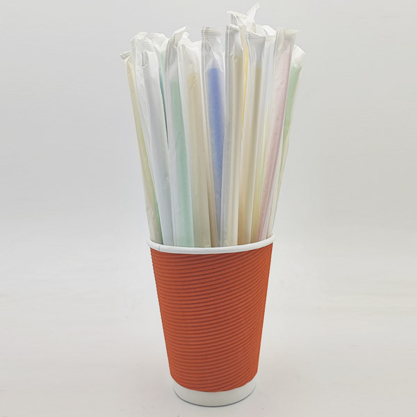 Трубочка Гофра Інд/уп д4.8-21см чорна 100шт, фото 1