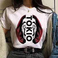 Футболка з принтом "Паперовий дім Tokio"