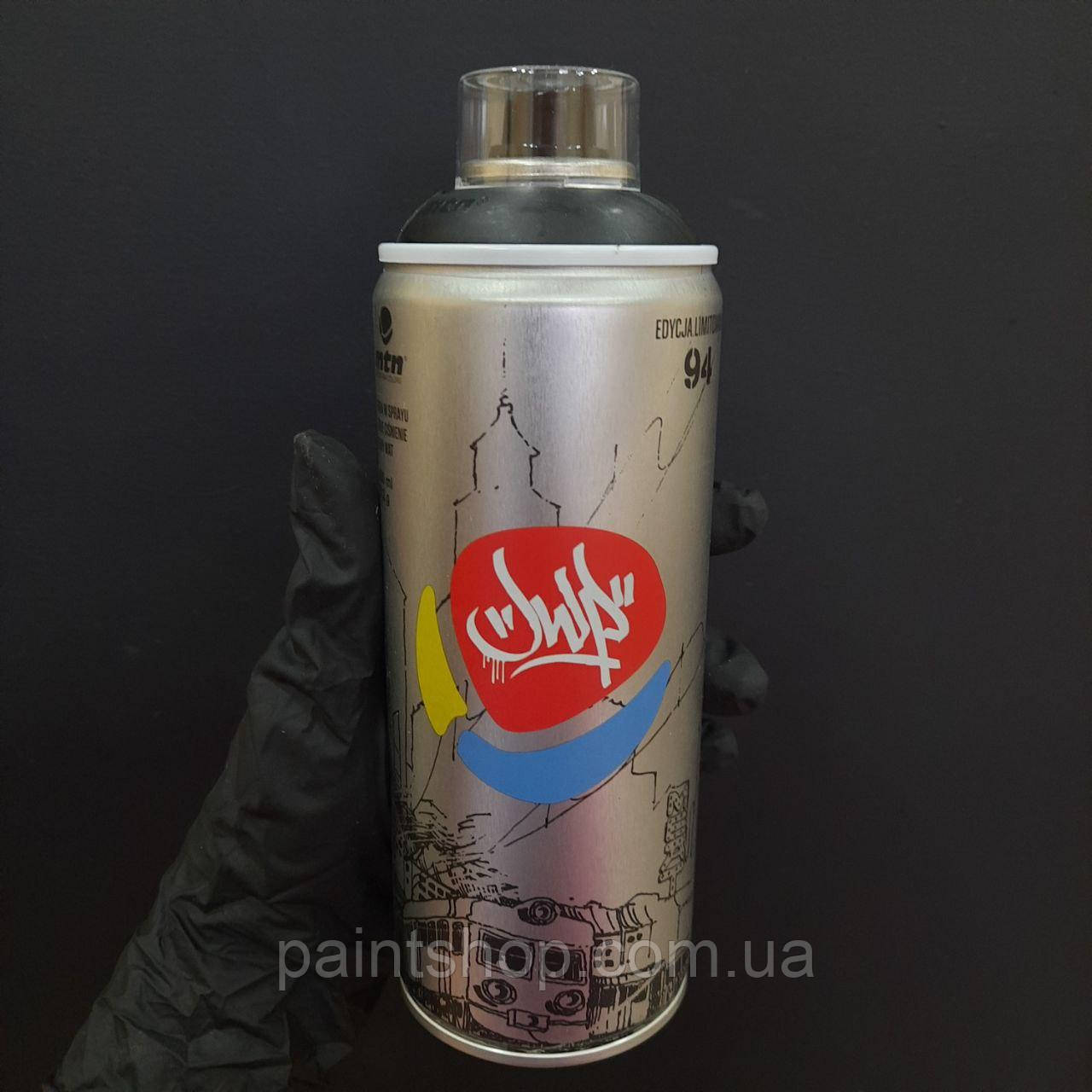 Аерозольна фарба MTN 94 RV 9011 Negro Black (Чорний) 400 мл