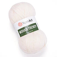 Пряжа Mohair Trendy (Мохер Тренди) - 1003 молочный