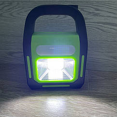 Акумуляторний переносний фонар на сонячнячній батареї 5Вт + павербанк Power Bank з USB