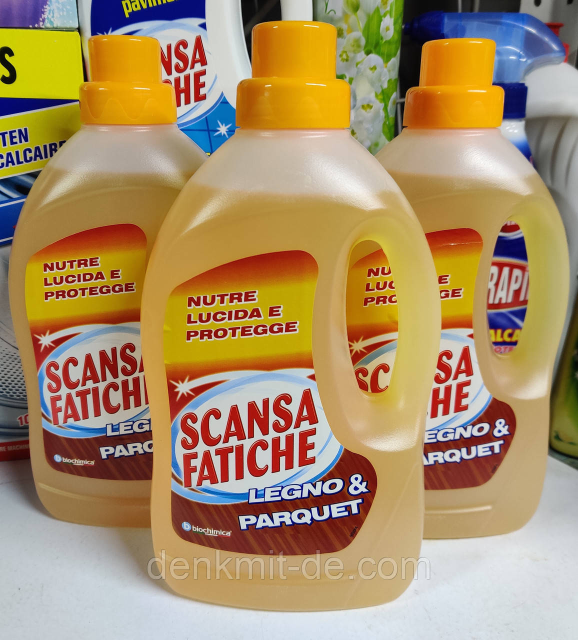 Засіб рідкий для миття підлоги з паркету та ламінату Scansa fatiche 1 л.