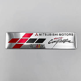 Металевий шильдик емблема MITSUBISHI Motors (Мітсубісі)