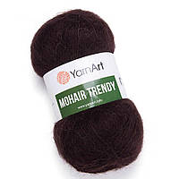 Пряжа Mohair Trendy (Мохер Тренди) - 123 коричневый